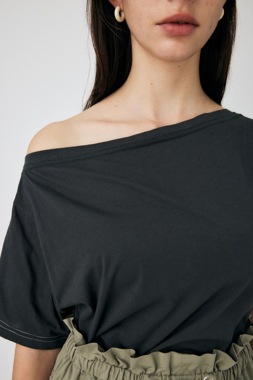 MOUSSY「PEEP SHOULDER LOOSE Tシャツ」|Tシャツ・カットソー|