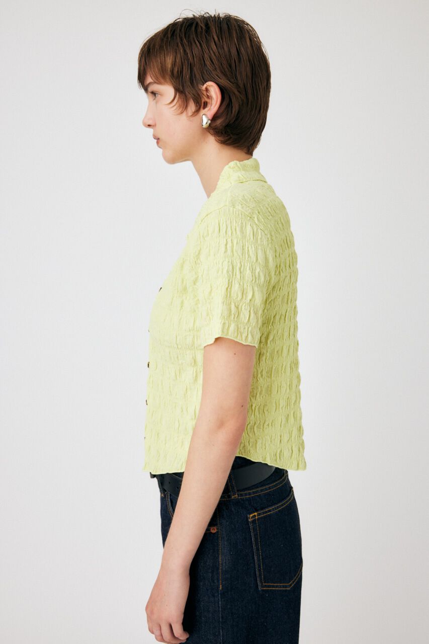 MOUSSY「POPCORN ROUND HEM POLO トップス」|Tシャツ・カットソー|