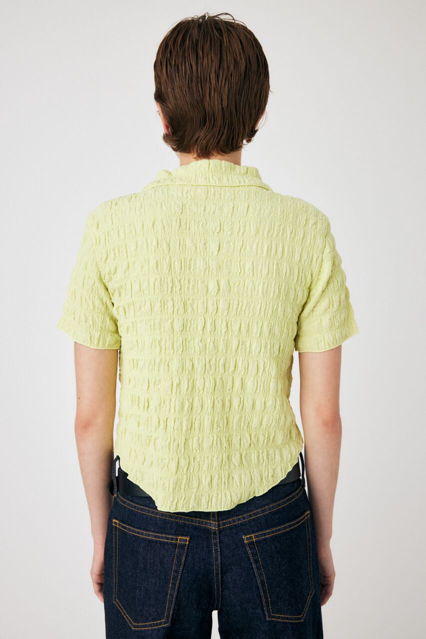 MOUSSY「POPCORN ROUND HEM POLO トップス」|Tシャツ・カットソー|