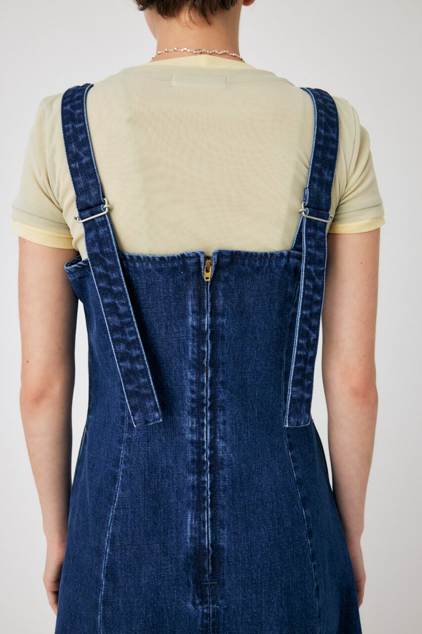 MOUSSY「DENIM FLARE ドレス」|ワンピース|