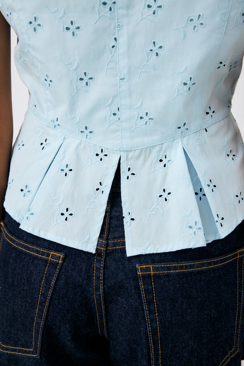 MOUSSY「EYELET CORSET ブラウス」|シャツ・ブラウス|