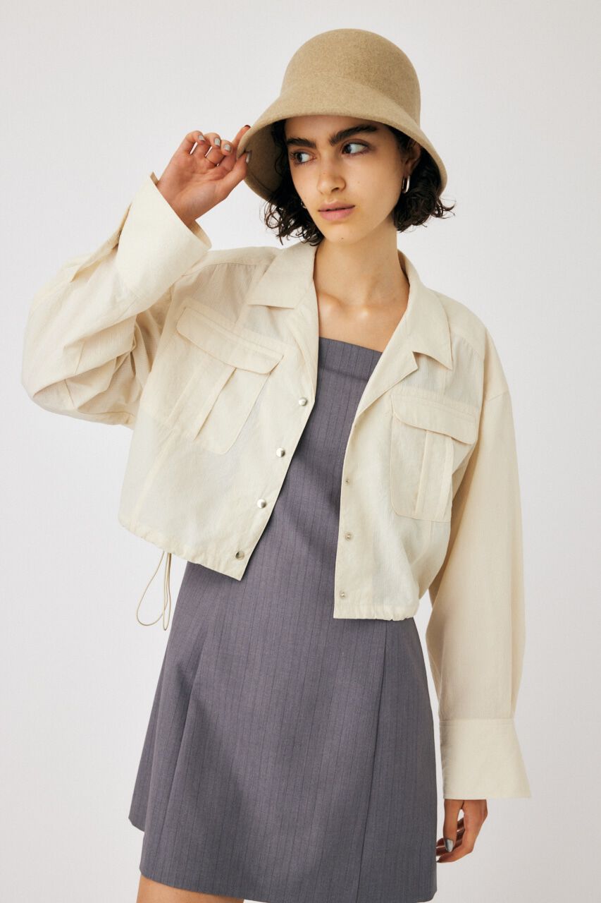MOUSSY「RIPSTOP CROPPED シャツ」|シャツ・ブラウス|