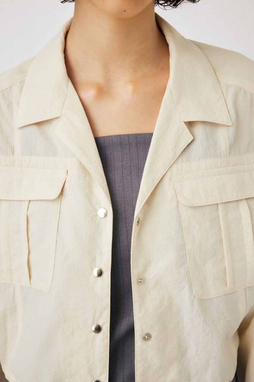 MOUSSY「RIPSTOP CROPPED シャツ」|シャツ・ブラウス|