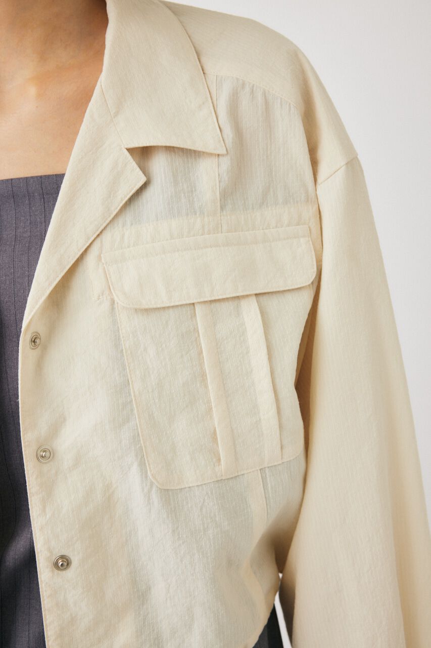 MOUSSY「RIPSTOP CROPPED シャツ」|シャツ・ブラウス|