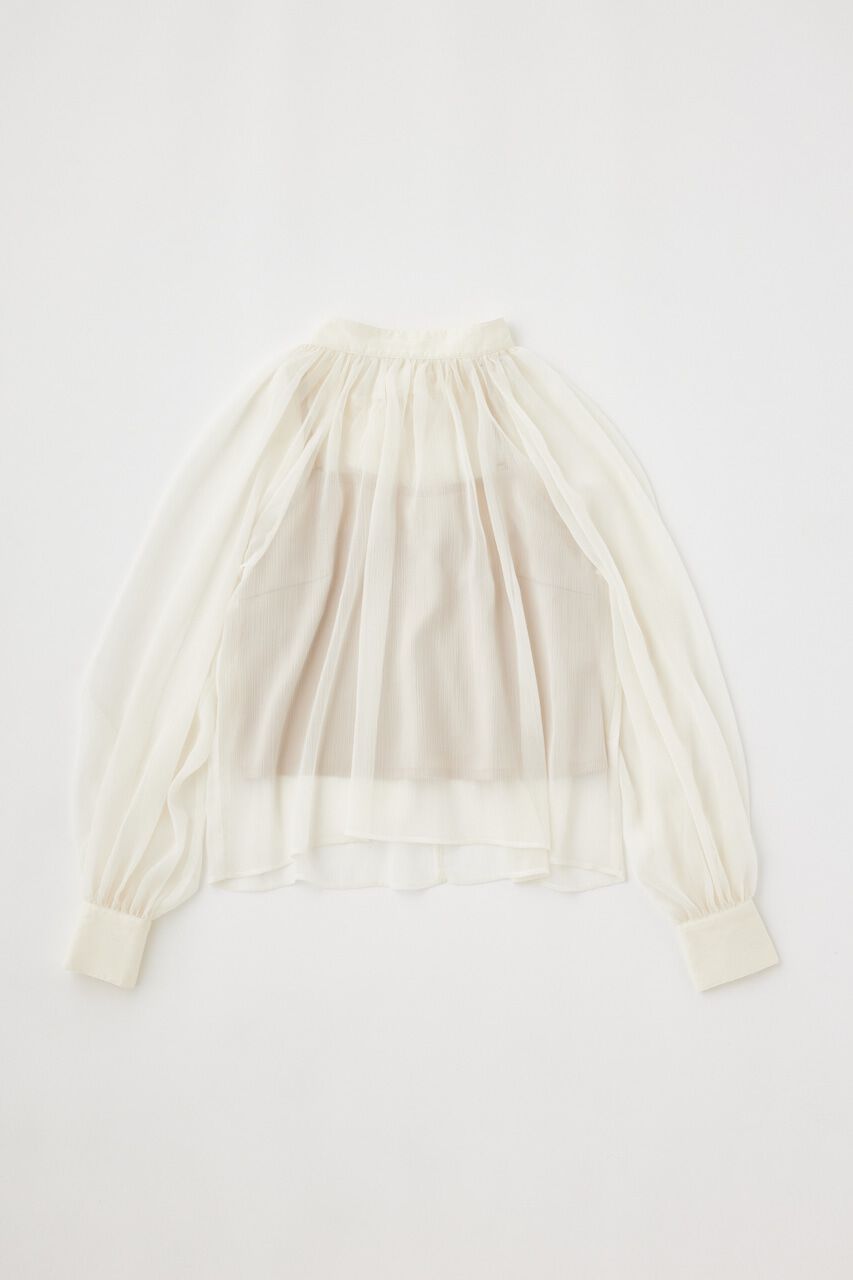 MOUSSY「BACK RIBBON SHEER ブラウス」|シャツ・ブラウス|