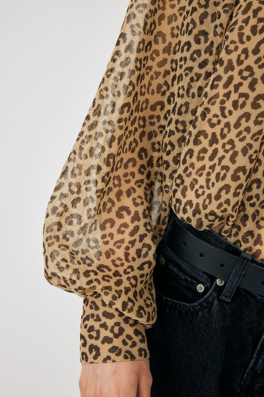 MOUSSY「BACK RIBBON SHEER ブラウス」|シャツ・ブラウス|