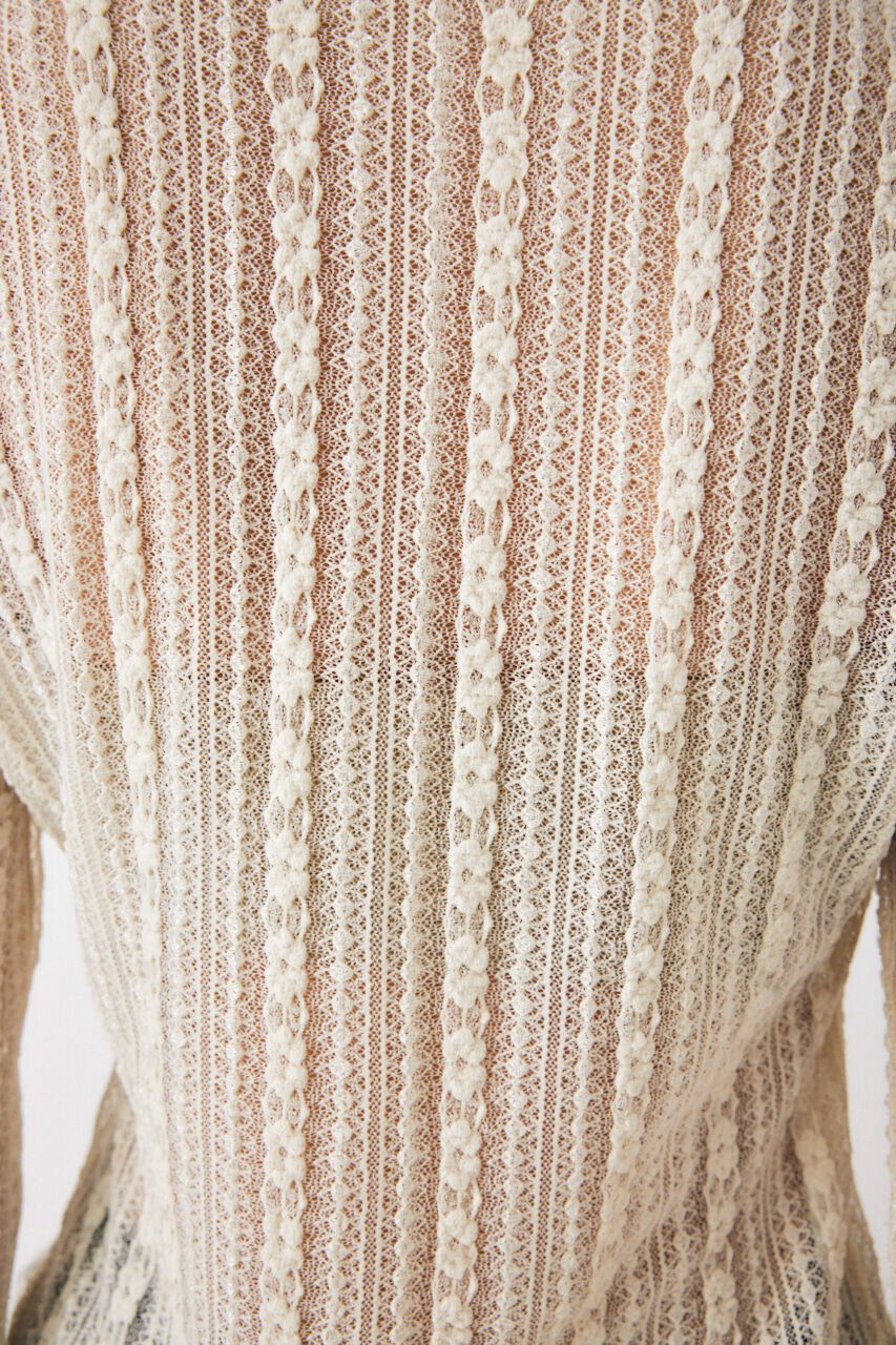 MOUSSY「SHEER LACE SHIRT ブラウス」|Tシャツ・カットソー|
