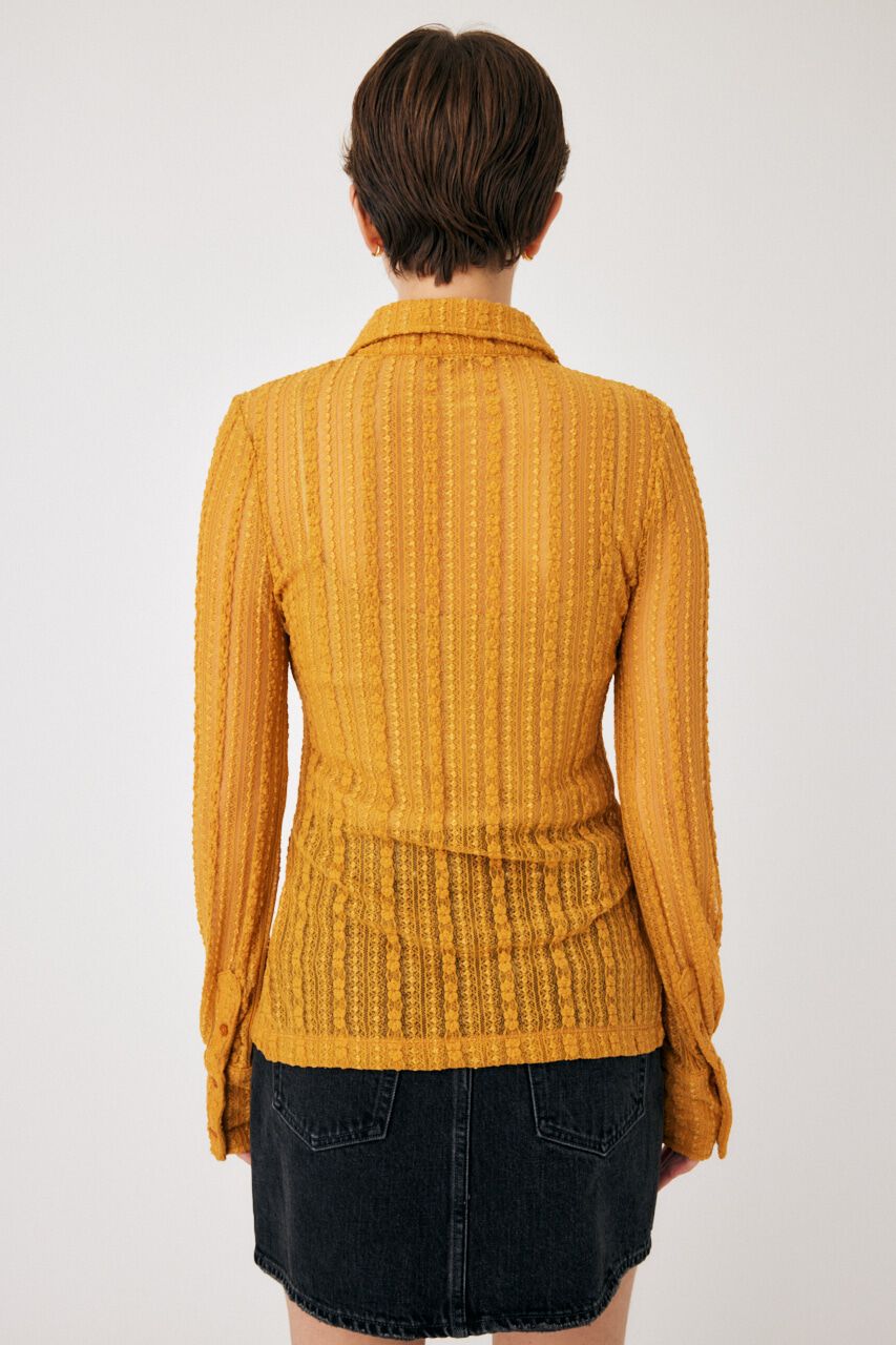 MOUSSY「SHEER LACE SHIRT ブラウス」|Tシャツ・カットソー|