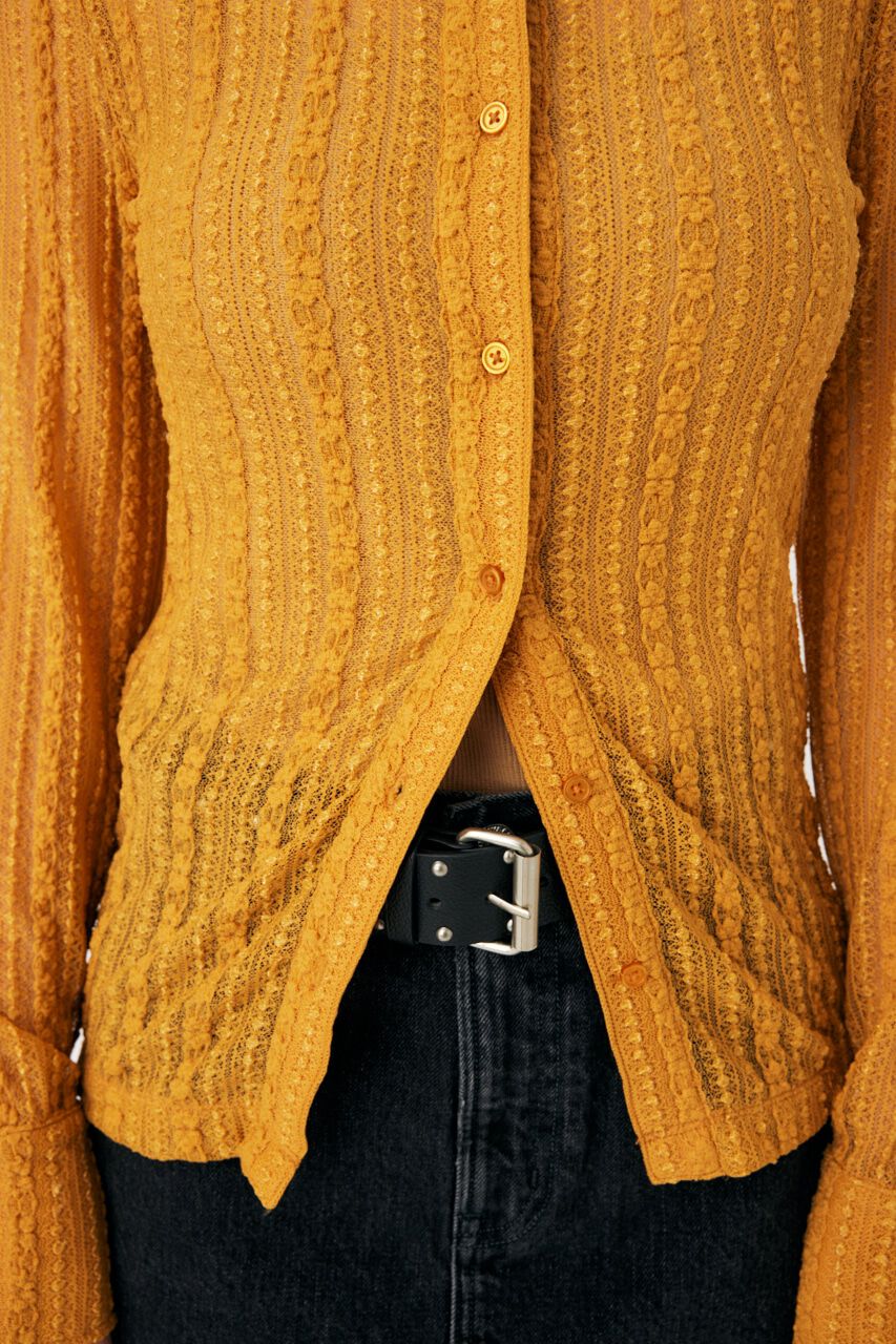 MOUSSY「SHEER LACE SHIRT ブラウス」|Tシャツ・カットソー|