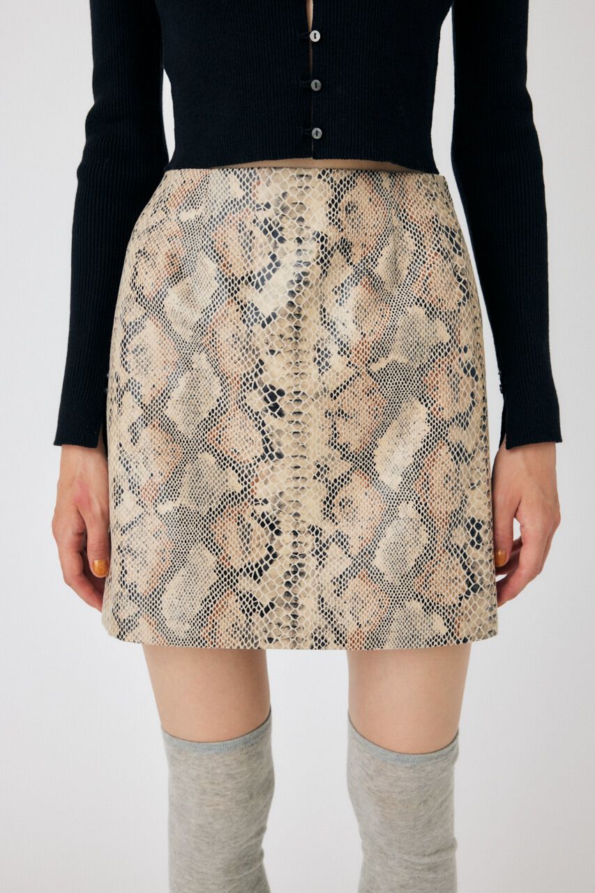 MOUSSY「PYTHON ミニスカート」|スカート|