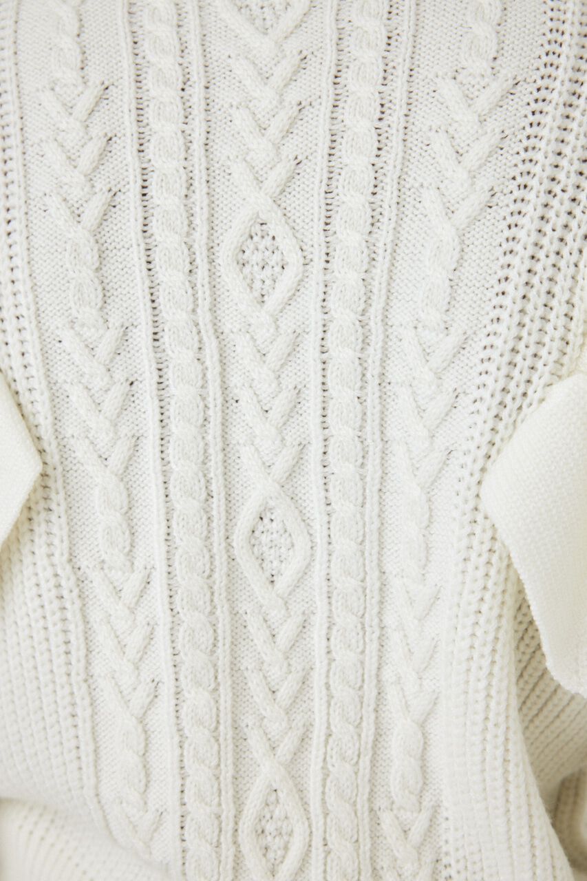 MOUSSY「F／PEARL BUTTON STAND FRILL カーディガン」|ニット・セーター|