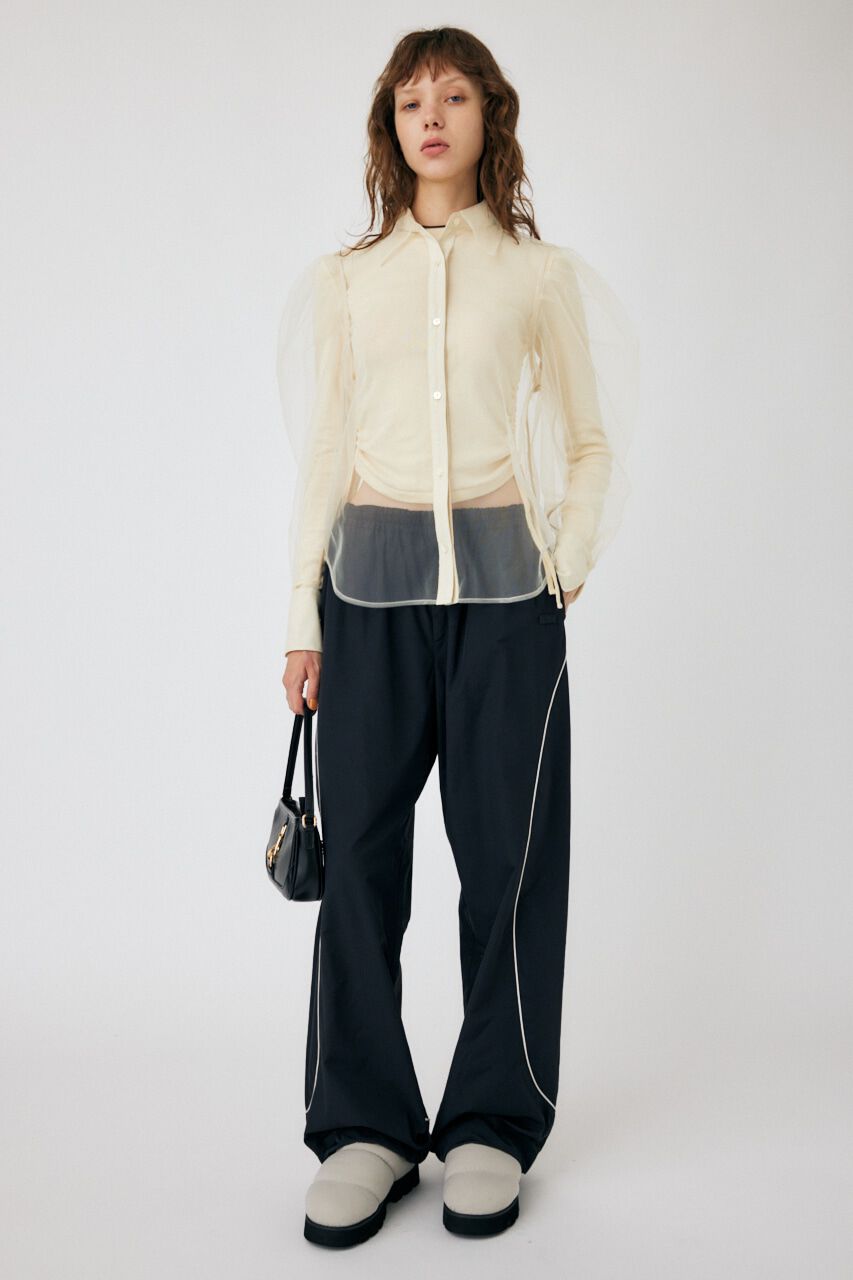 MOUSSY「TULLE LAYERED SHIRT ブラウス」|シャツ・ブラウス|IVOY3