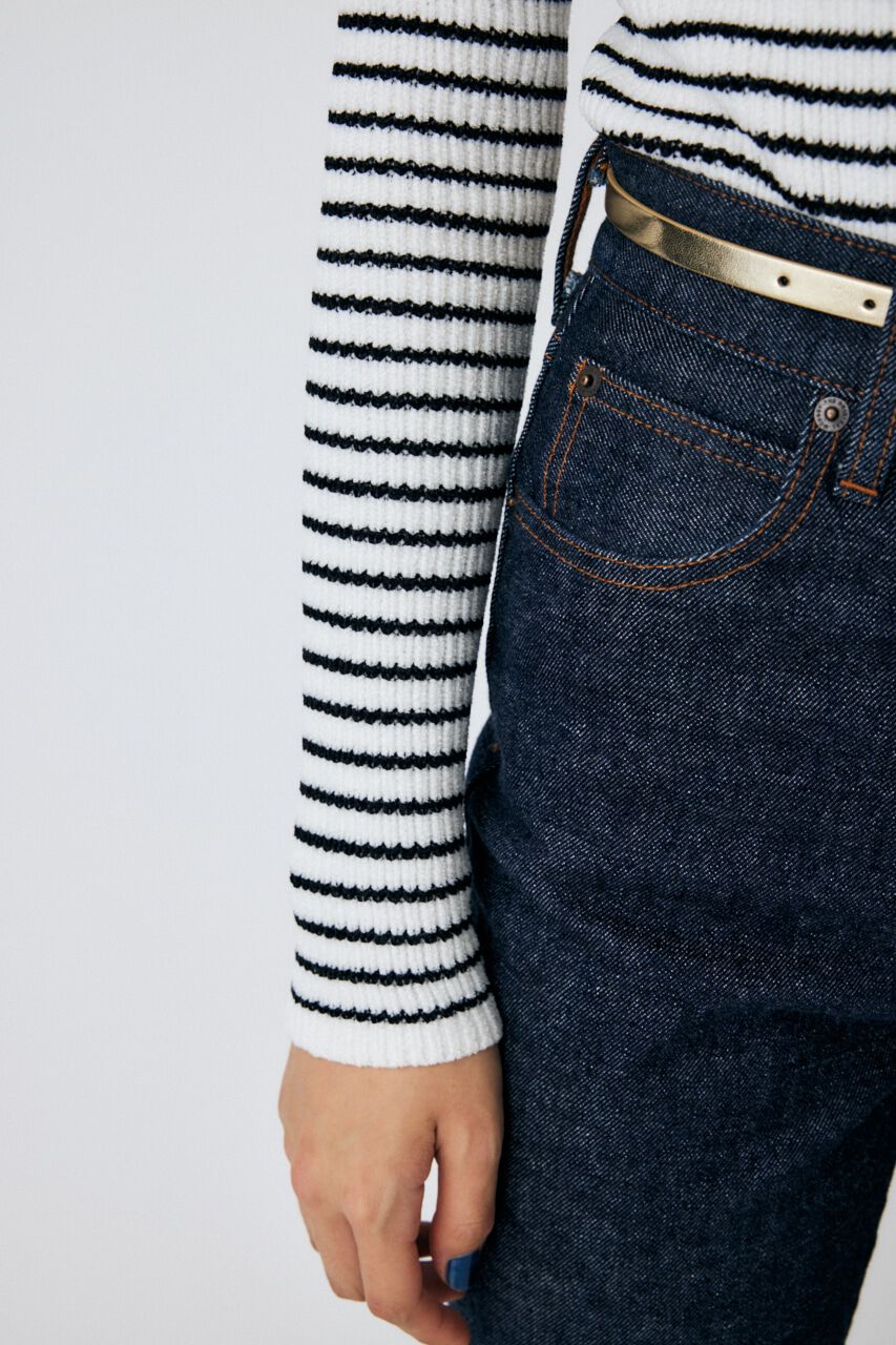 MOUSSY「HI NECK RIB ニット」|ニット・セーター|