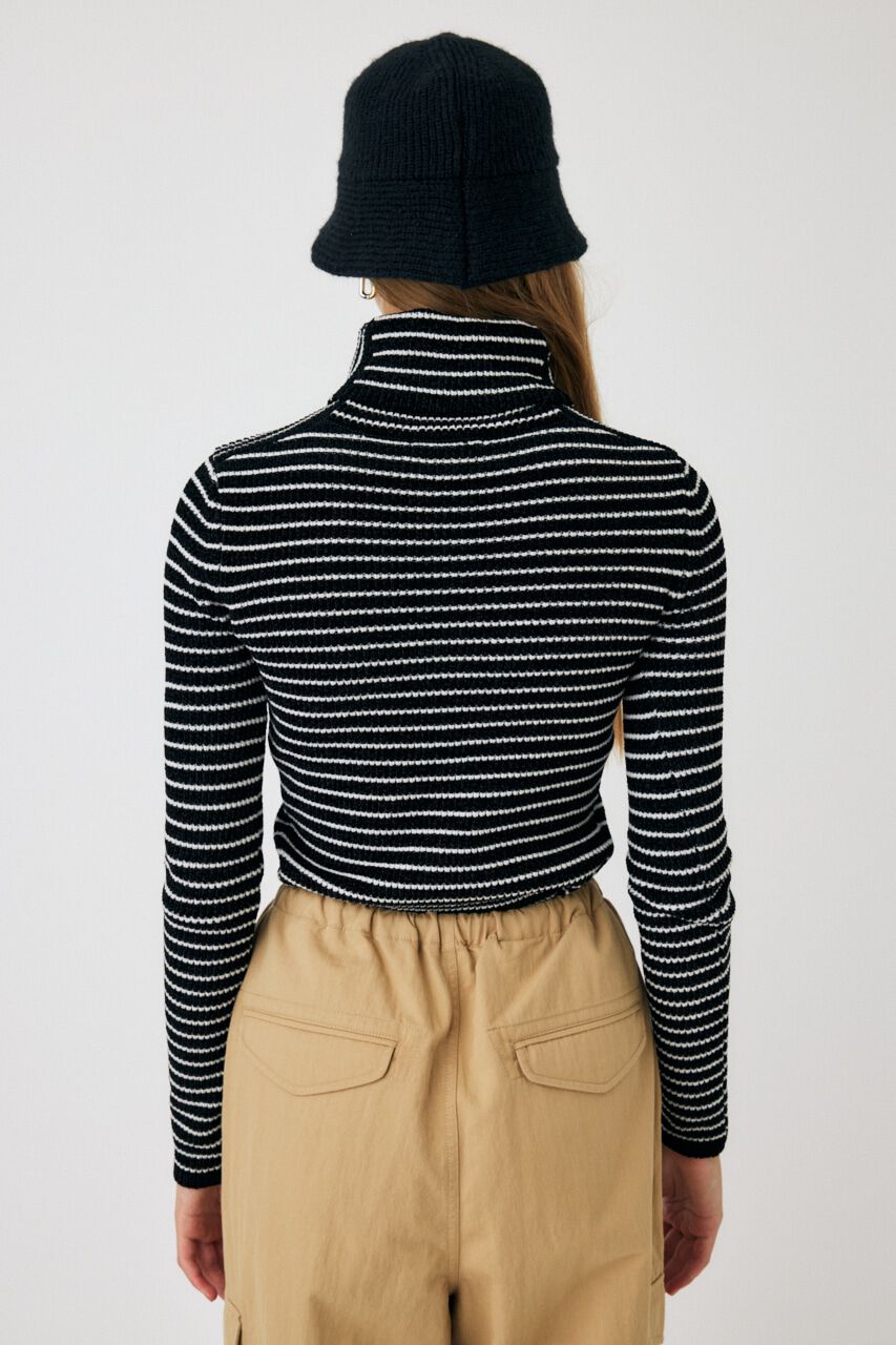 MOUSSY「HI NECK RIB ニット」|ニット・セーター|