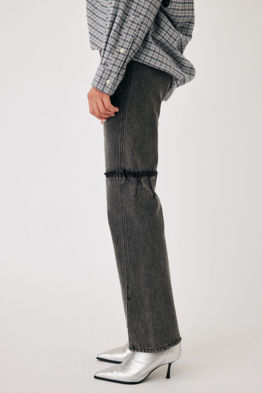 MOUSSY「LOW WAIST SLIT STRAIGHT」|デニム|
