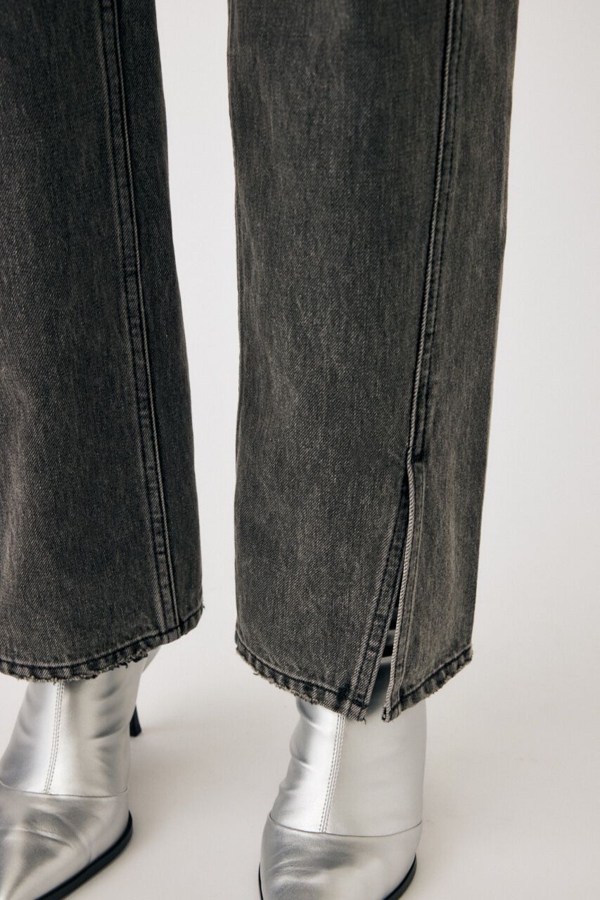 MOUSSY「LOW WAIST SLIT STRAIGHT」|デニム|