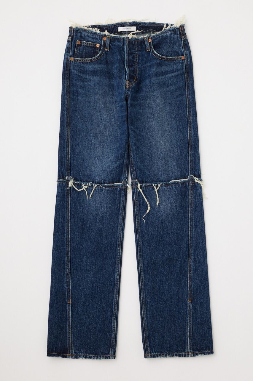 MOUSSY「LOW WAIST SLIT STRAIGHT」|デニム|