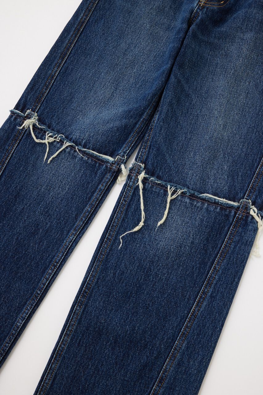 MOUSSY「LOW WAIST SLIT STRAIGHT」|デニム|