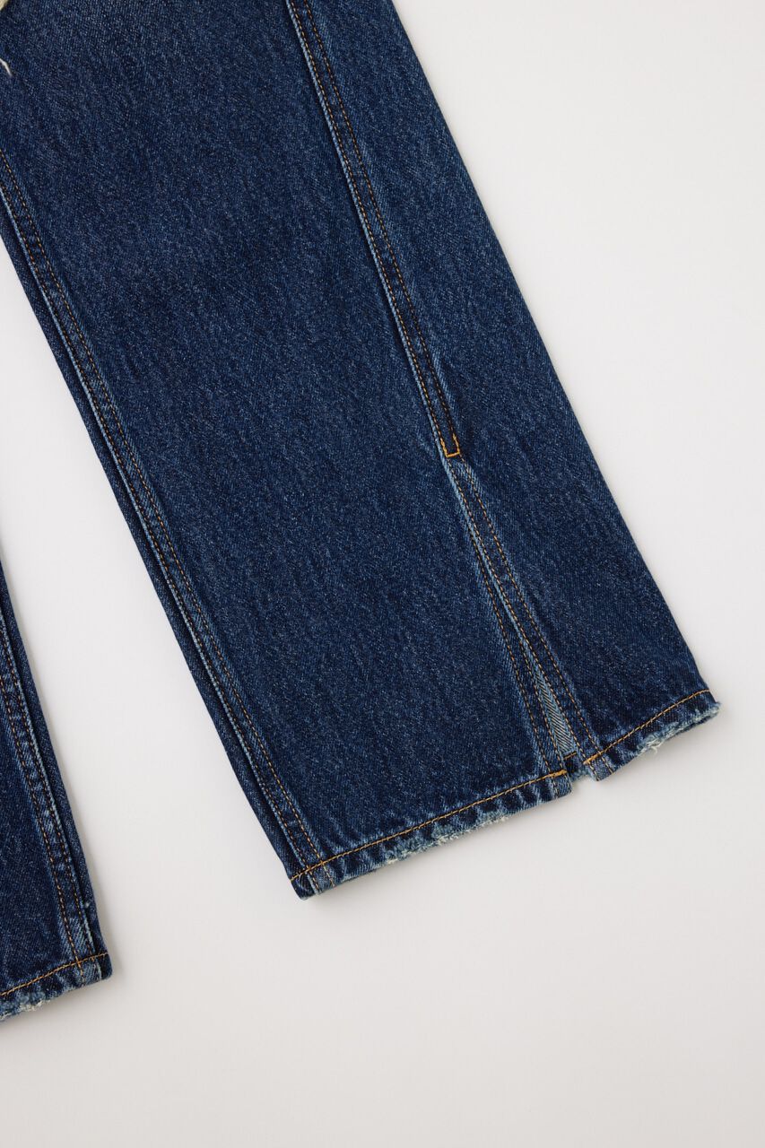 MOUSSY「LOW WAIST SLIT STRAIGHT」|デニム|