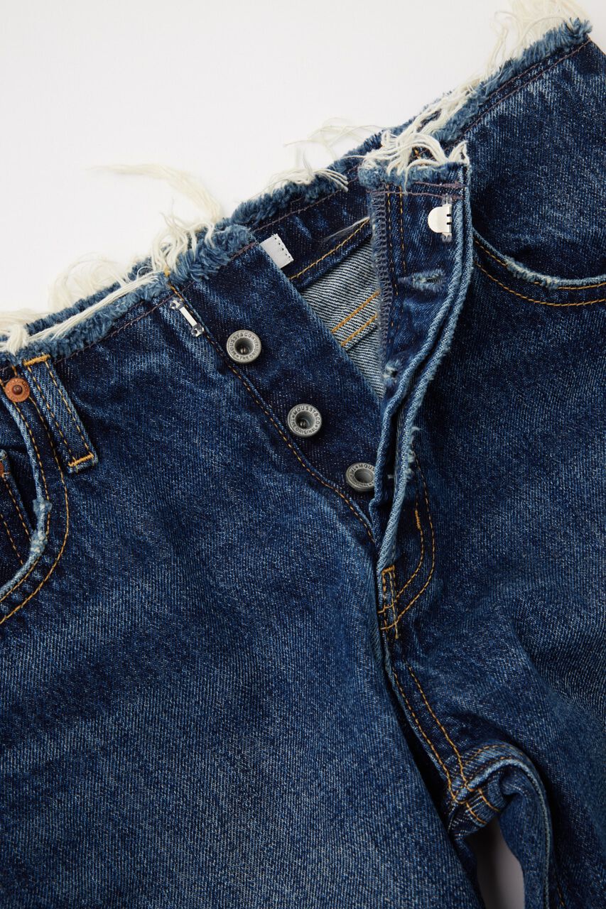 MOUSSY「LOW WAIST SLIT STRAIGHT」|デニム|