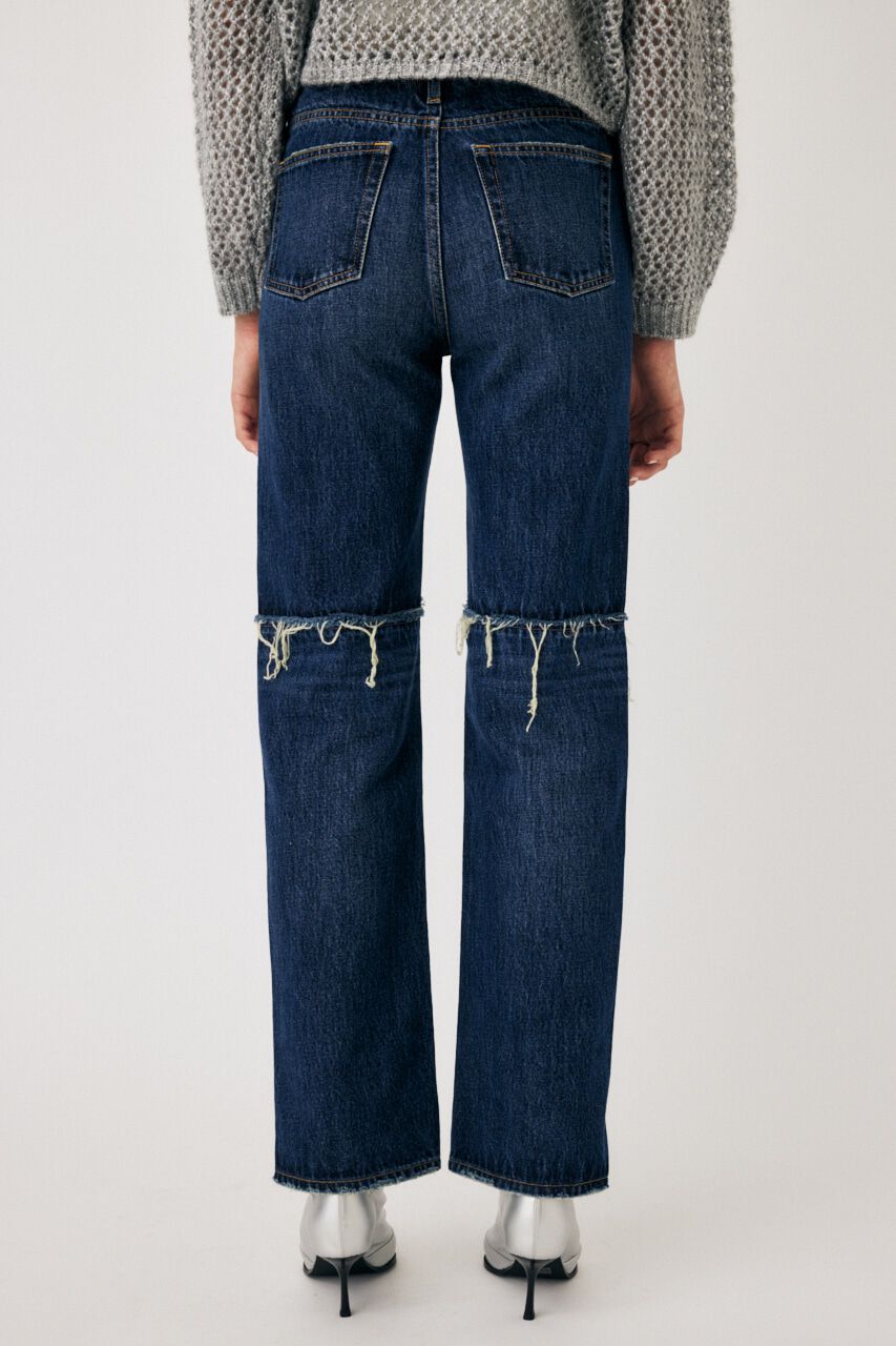 MOUSSY「LOW WAIST SLIT STRAIGHT」|デニム|