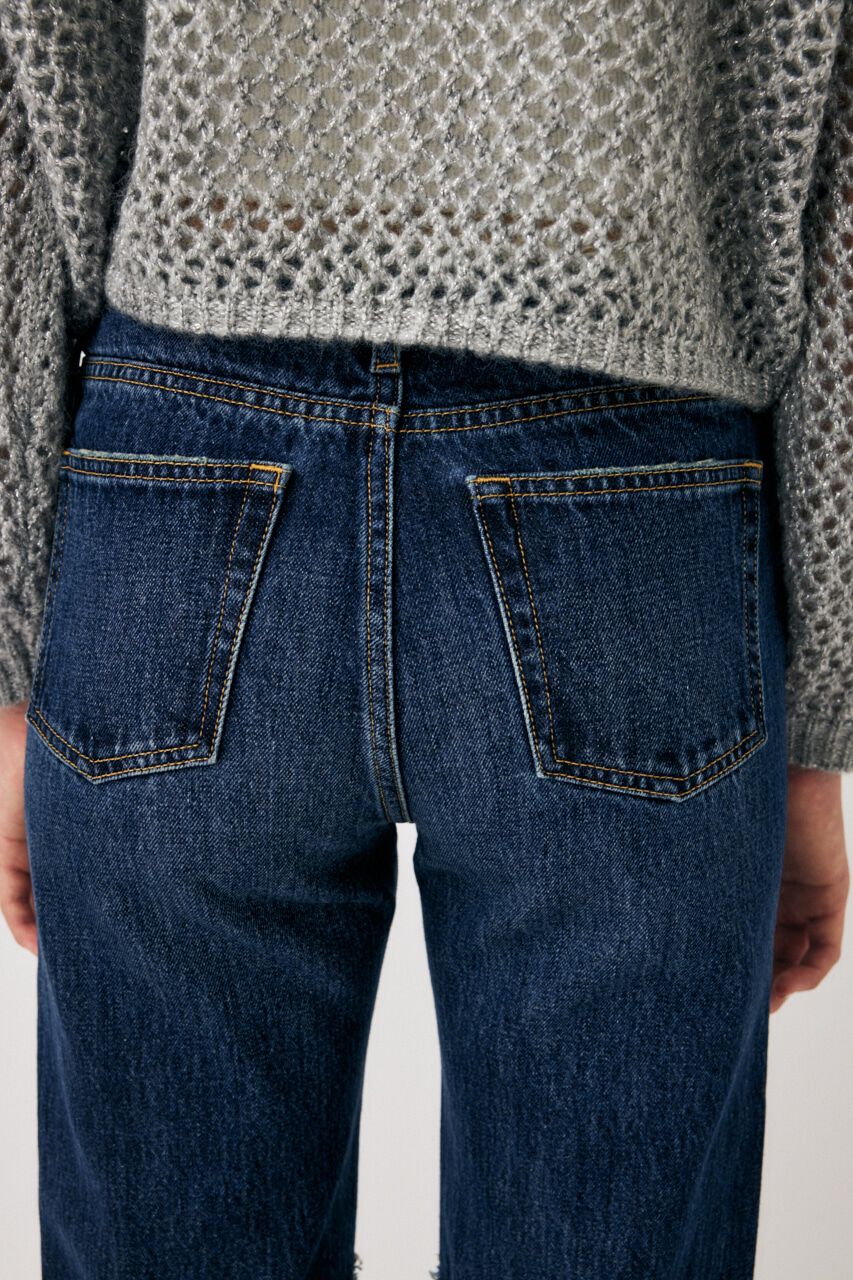 MOUSSY「LOW WAIST SLIT STRAIGHT」|デニム|