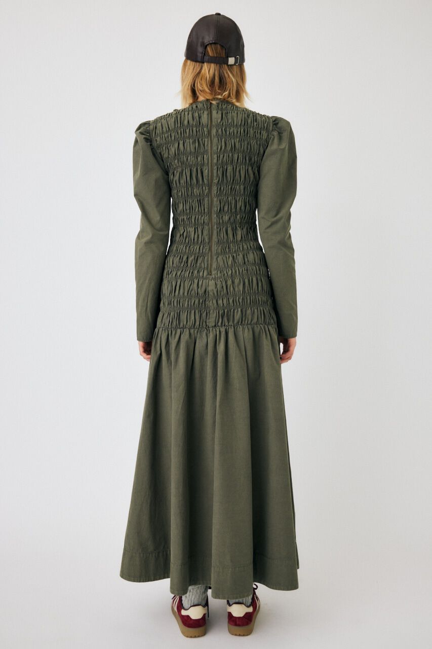 MOUSSY「SHIRRING GATHER ドレス」|ワンピース|