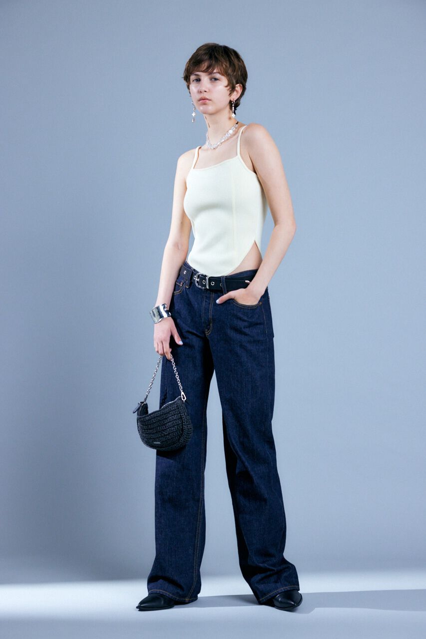 MOUSSY「CORSET KNIT キャミソール」|キャミソール|