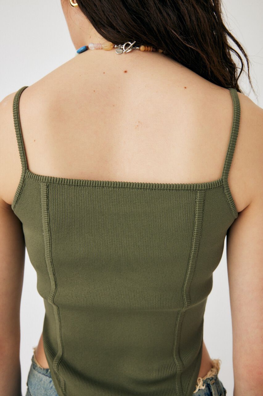 MOUSSY「CORSET KNIT キャミソール」|キャミソール|