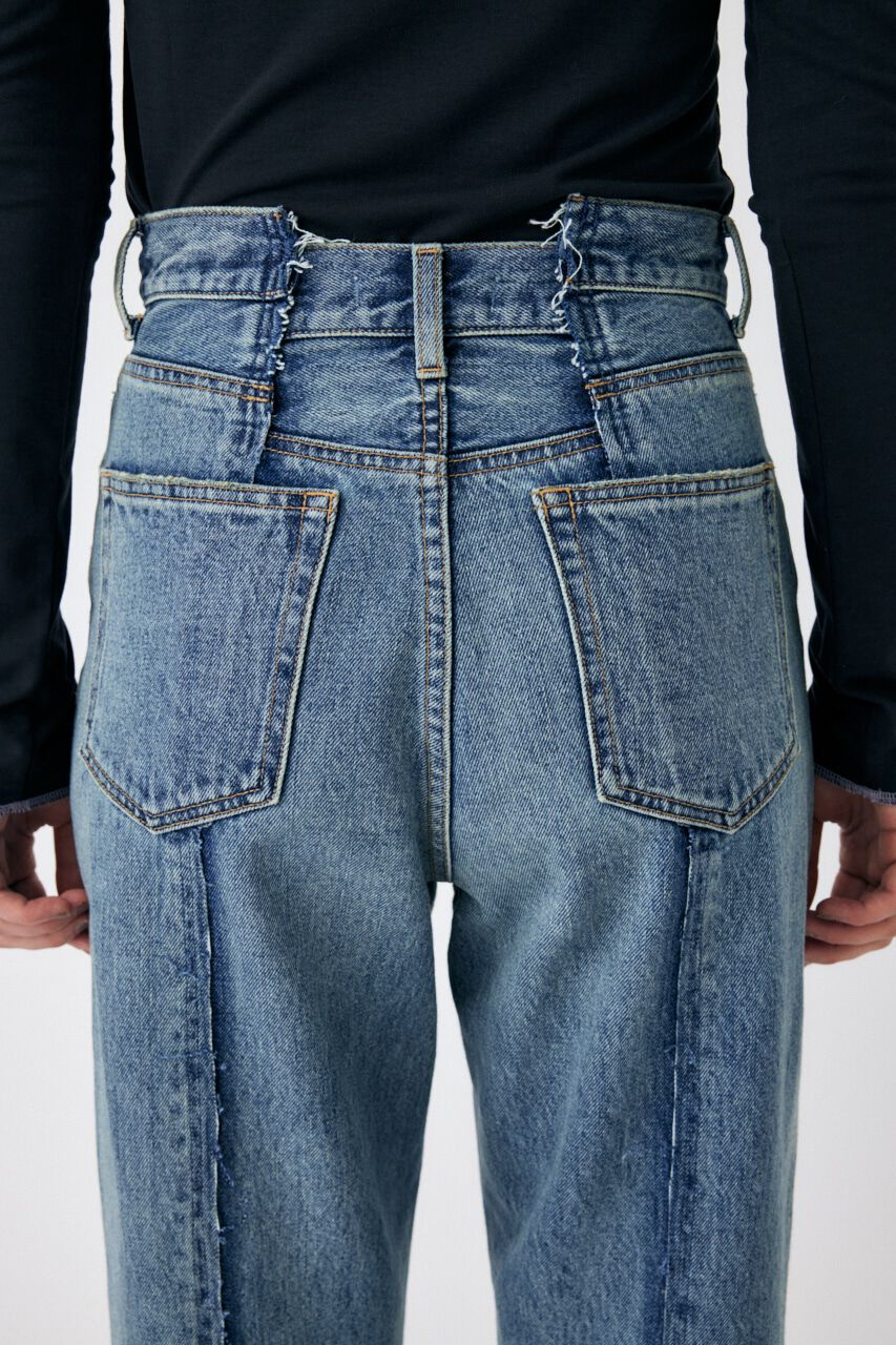 MOUSSY「HW REMAKE LOOSE STRAIGHT」|デニム|