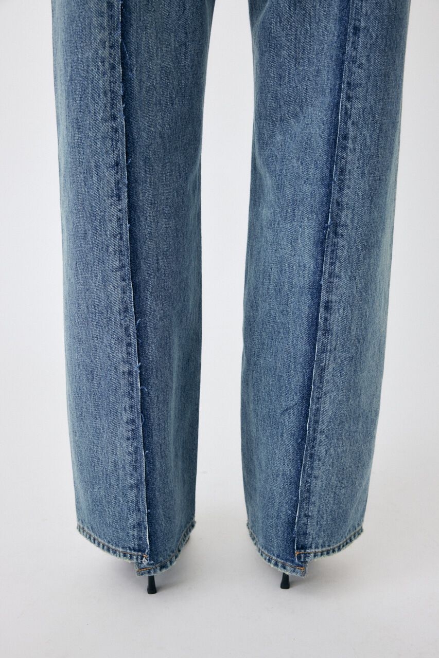 MOUSSY「HW REMAKE LOOSE STRAIGHT」|デニム|