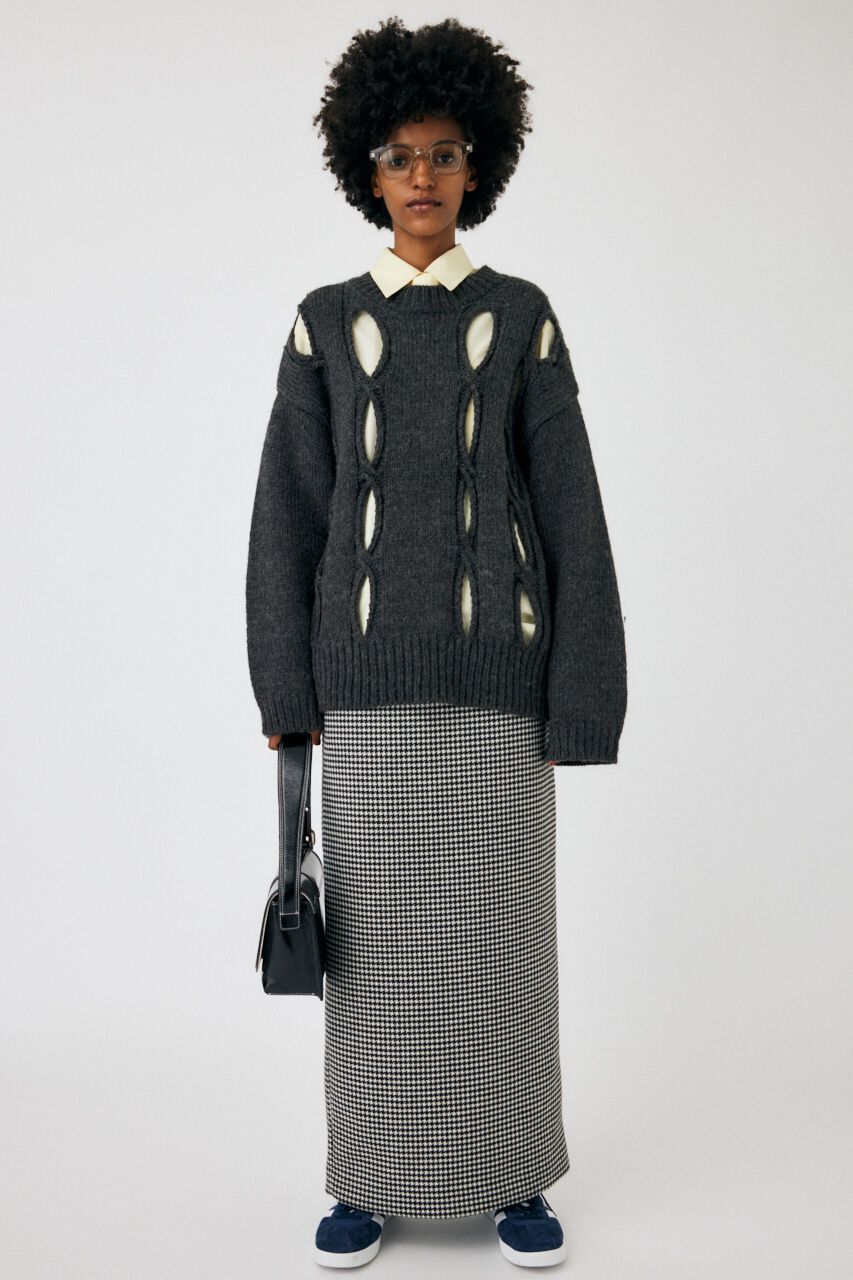 MOUSSY「CUT OUT DESIGN ニット」|ニット・セーター|