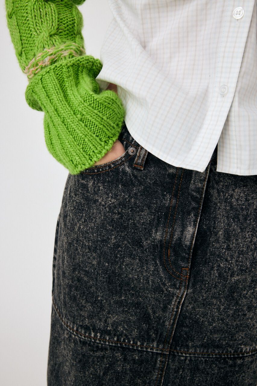 MOUSSY「ACID WASH PENCIL MAXI スカート」|スカート|