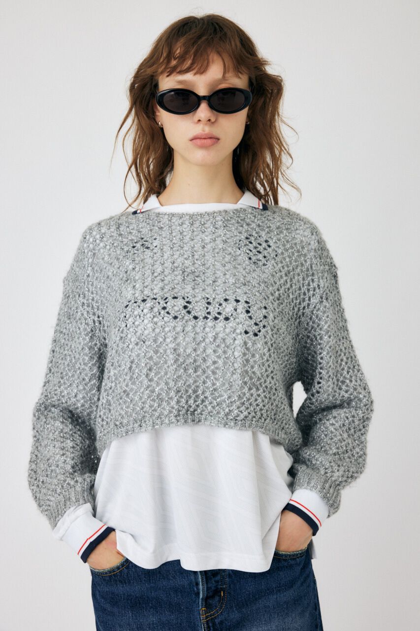 MOUSSY「LUREX MESH ニット」|ニット・セーター|SLV