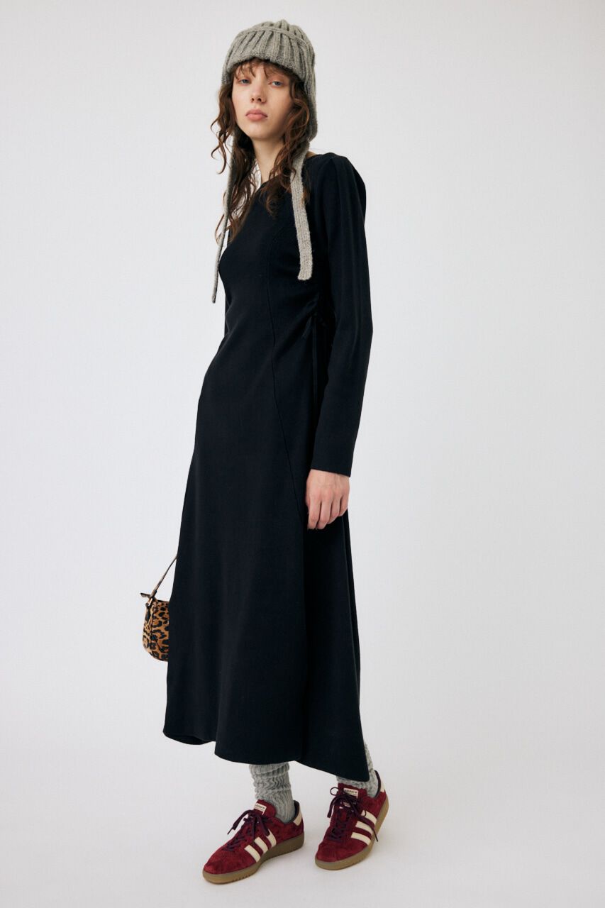 MOUSSY「WAIST RIBBON ロングドレス」|ワンピース|