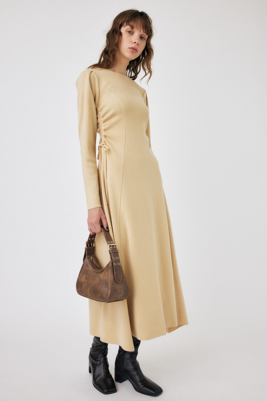 MOUSSY「WAIST RIBBON ロングドレス」|ワンピース|