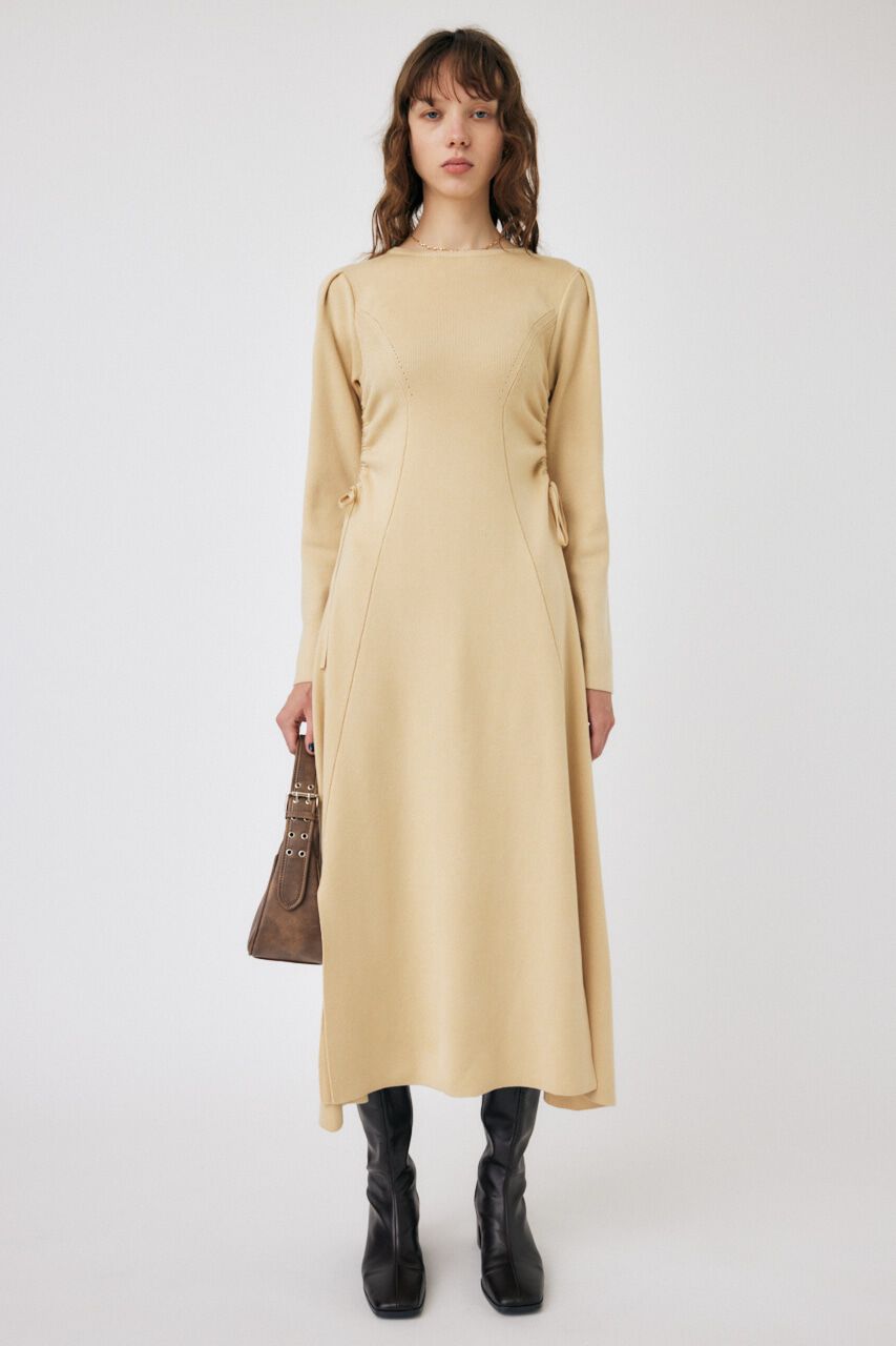 MOUSSY「WAIST RIBBON ロングドレス」|ワンピース|