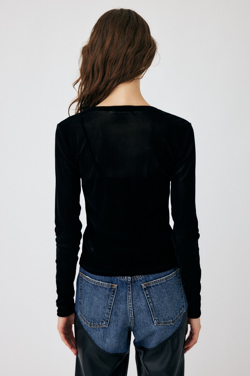 MOUSSY「FLOCKEY TULLE トップス」|Tシャツ・カットソー|