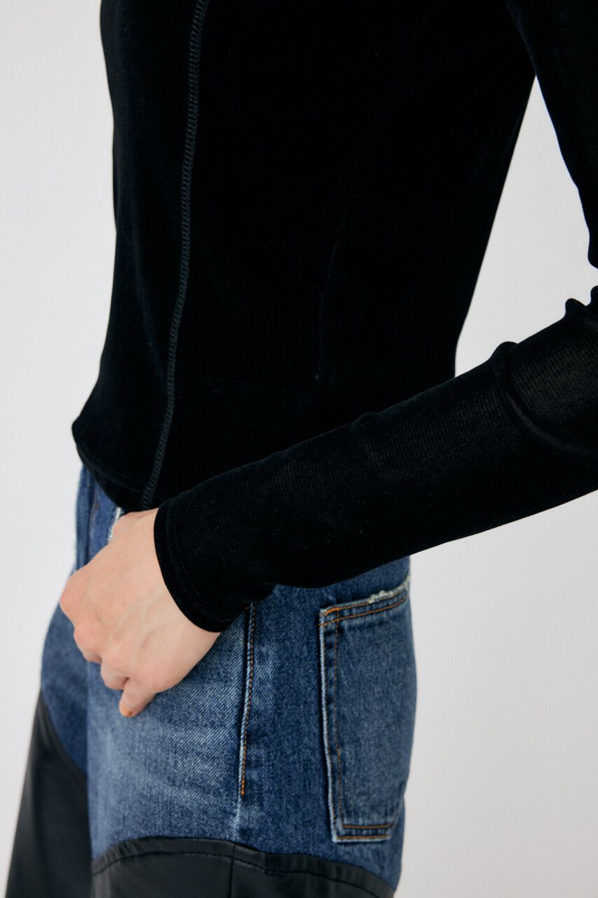 MOUSSY「FLOCKEY TULLE トップス」|Tシャツ・カットソー|