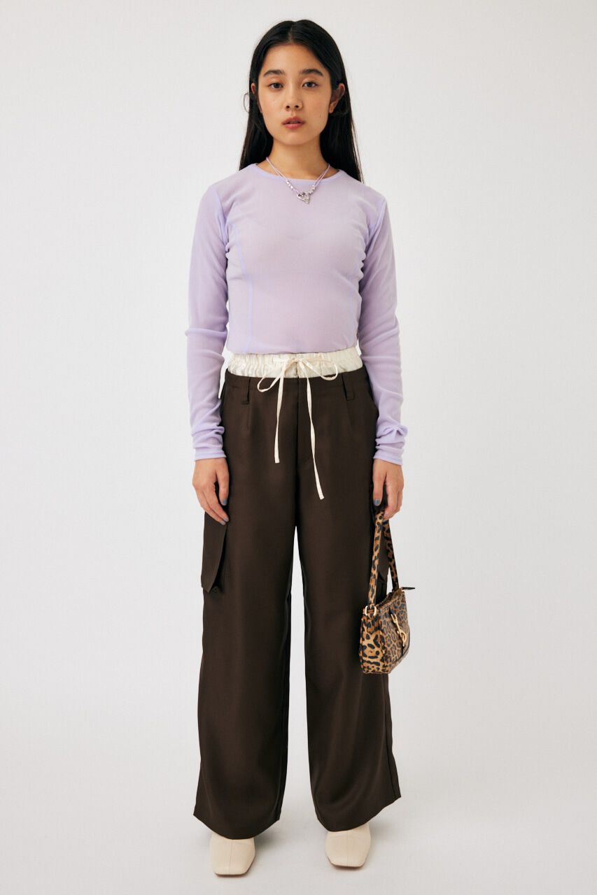 MOUSSY「FLOCKEY TULLE トップス」|Tシャツ・カットソー|