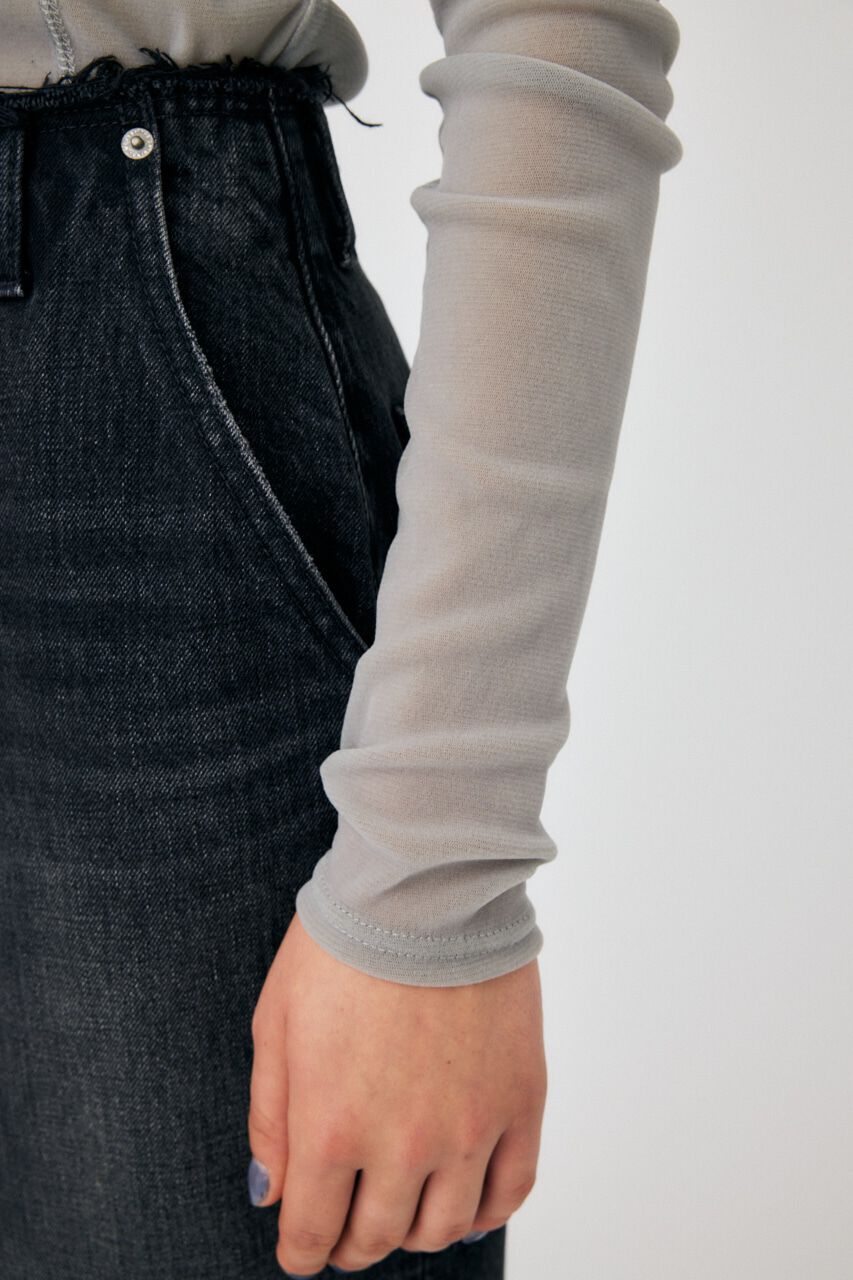 MOUSSY「FLOCKEY TULLE トップス」|Tシャツ・カットソー|