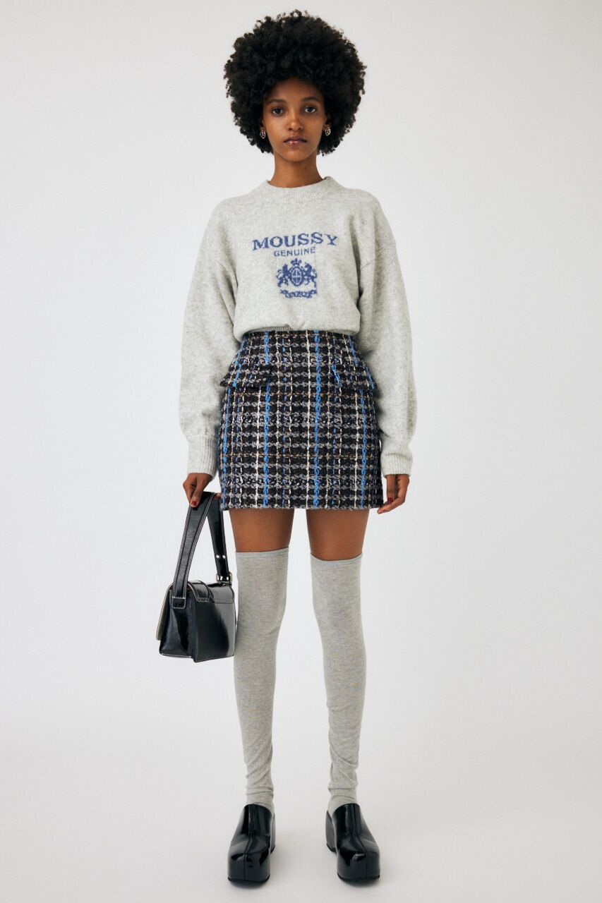 MOUSSY「NEP TWEED ミニスカート」|スカート|
