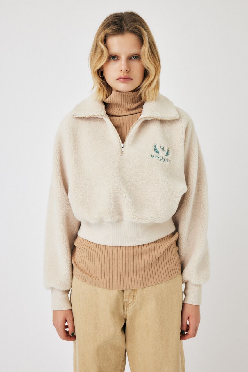 MOUSSY「MOUSSY BOA HALF ZIPプルオーバー」|Tシャツ・カットソー|