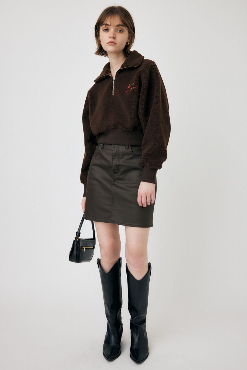 MOUSSY「MOUSSY BOA HALF ZIPプルオーバー」|Tシャツ・カットソー|