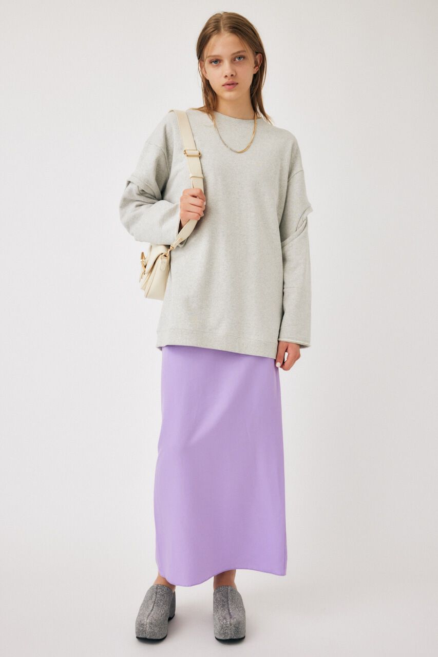 MOUSSY「SATIN MAXI TIGHT スカート」|スカート|PUR