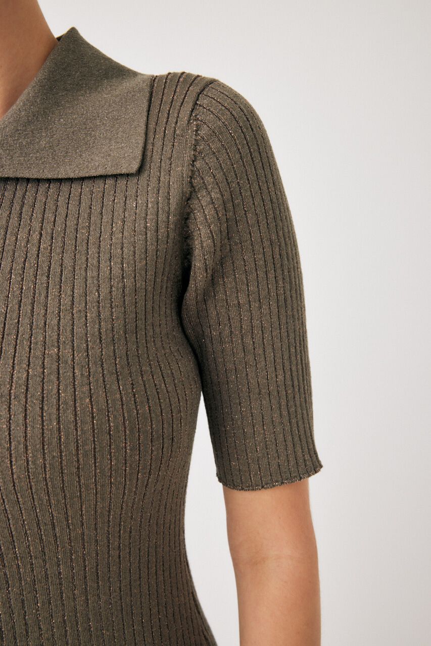 MOUSSY「ZIP UP KNIT SHIRT ミニドレス」|ワンピース|