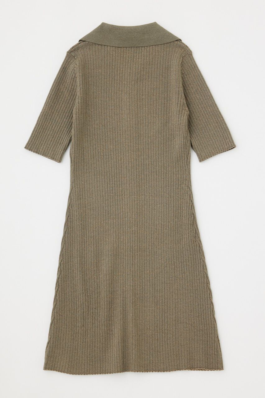 MOUSSY「ZIP UP KNIT SHIRT ミニドレス」|ワンピース|