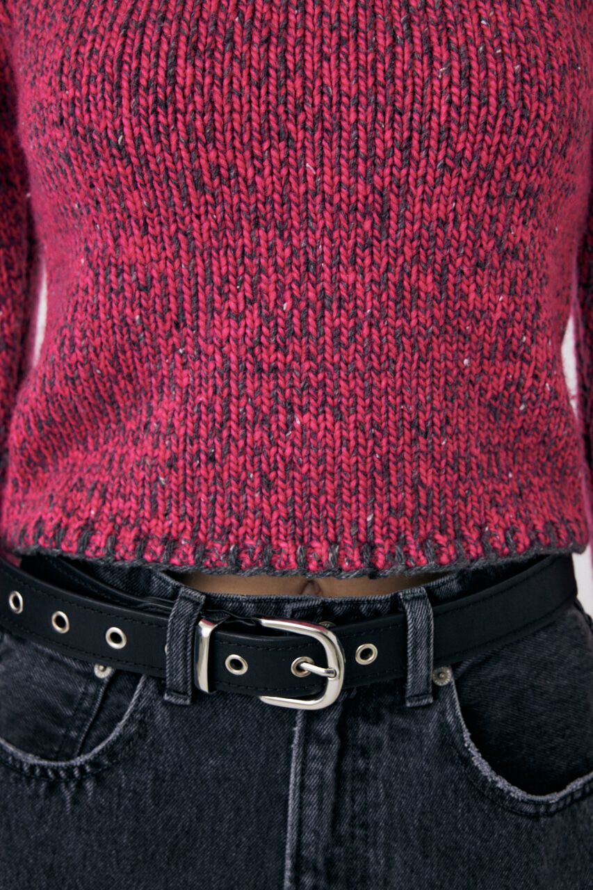 MOUSSY「NEP YARN KNIT トップス」|ニット・セーター|