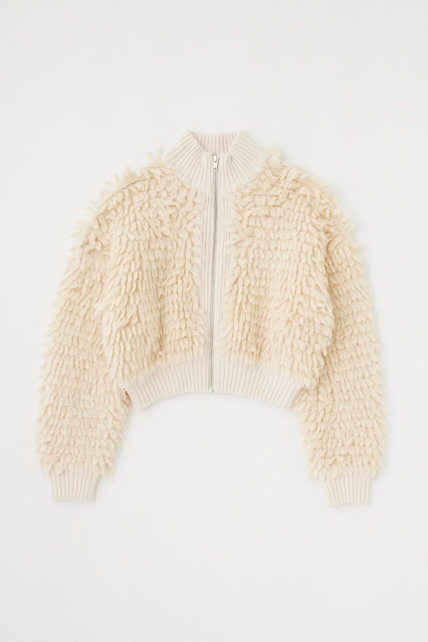 MOUSSY「LOOP KNIT SHORT ブルゾン」|ブルゾン・スタジャン|