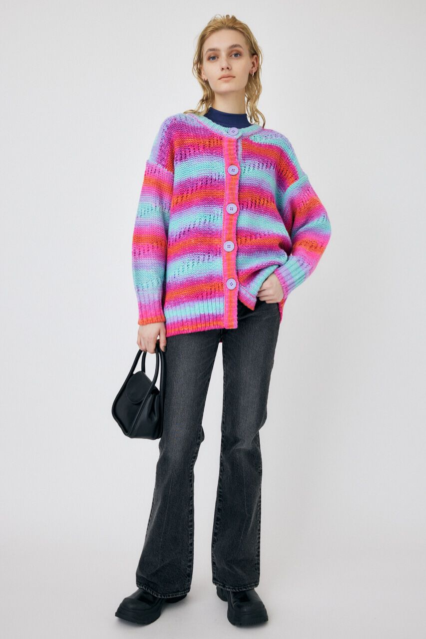 MOUSSY「ITALY YARN OVER カーディガン」|カーディガン|